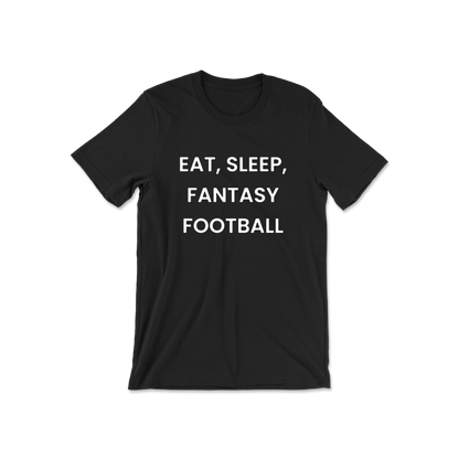 Eat Sleep Fantasy Football Short Sleeve Tee